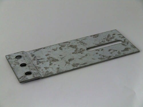 Railplaat 60x150mm verzinkt