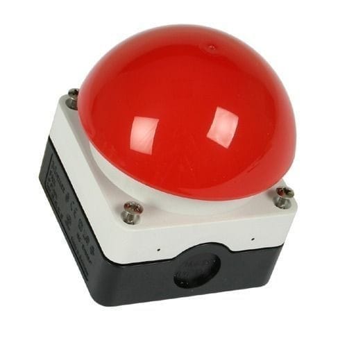 GEBA Voet en handdrukknop KDT 1B rood